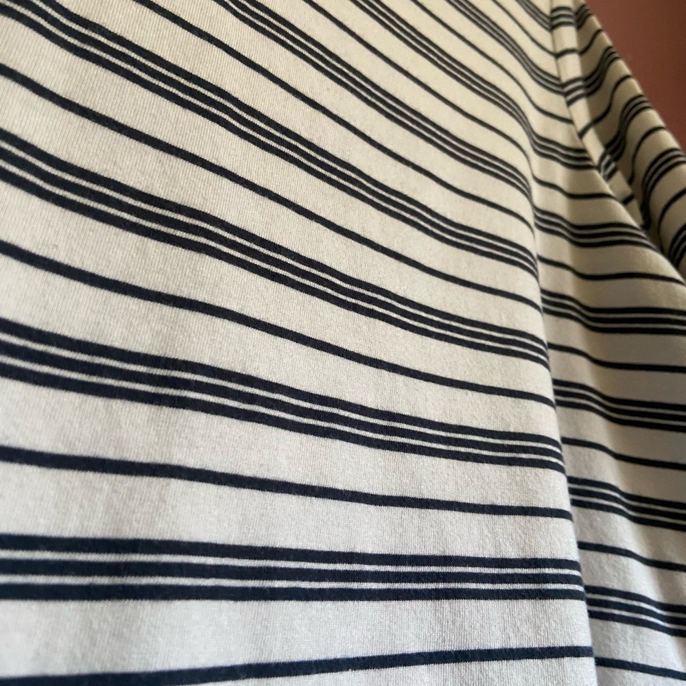Joie navy striped boatneck top XL - Picture 5 of 5